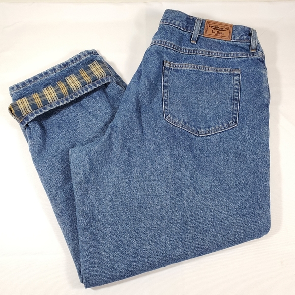 L.L. Bean Jeans Vintage Ll Bean Mens Jeans 44x29 Relaxed Fit Double